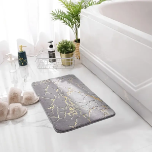 DYWANIK ANTYPOŚLIZGOWY DO ŁAZIENKI POD WANNĘ PRYSZNIC MARMUR SZARY