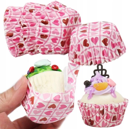 Foremki papierowe na babeczki muffinki papilotki kolorowe 150 szt. 5 cm
