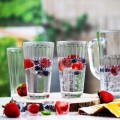 Szklanki do drinków napojów ryflowane wysokie 410 ml x4 szt