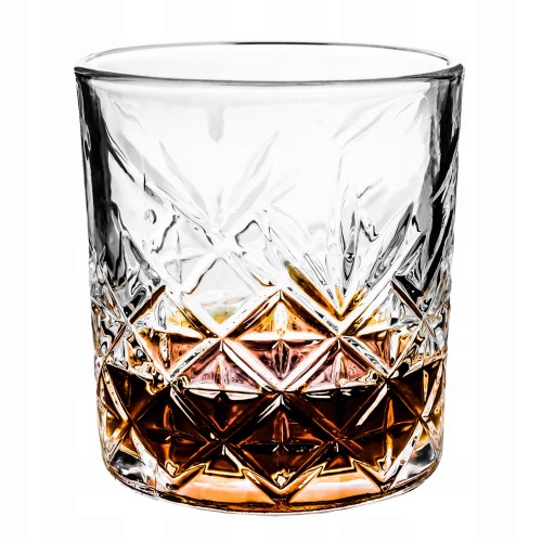 Szklanka do whisky ozdobna na sok na wodę 300 ml