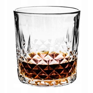 Szklanka do whisky ozdobna na sok na wodę 300 ml