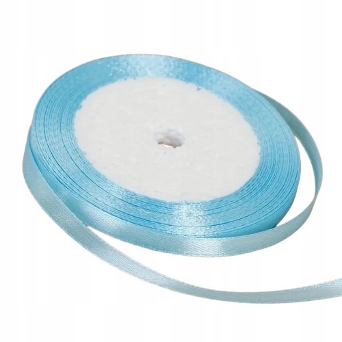 Wstążka dekoracyjna tasiemka do dekoracji prezentów gładka 22 m błęktina