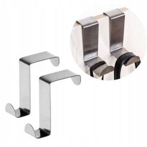 Wieszak haczyk na drzwi pojedynczy do zawieszenia 2 szt metalowy