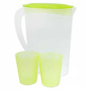 Dzbanek plastikowy turystyczny z dwoma kubkami na lemoniadę napoje keeper
