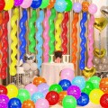 Balony spiralne kręcone długie kolorowe zestaw do modelowania 40 szt