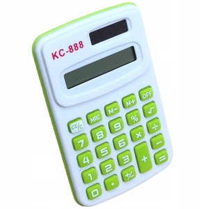 Kalkulator szkolny mini do liczenia kieszonkowy do piórnika bateria słonecz