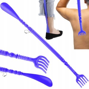 Łyżka do butów z drapaczką plastikowa dwustronna 2w1