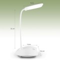 Lampka Led na biurko biała na usb obraca się o 360 stopni na dotyk
