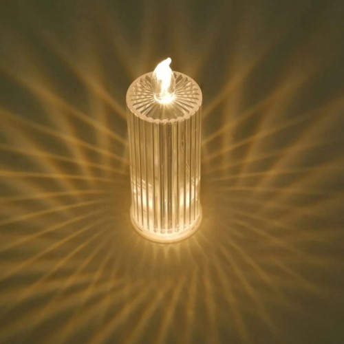 Świeczka led wkład do zniczy żółte ciepłe światło 15x 6 cm