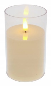 Świeczka LED wkład do zniczy mini świeczuszka na baterie mocno świeci h 6cm