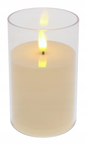 Świeczka LED wkład do zniczy mini świeczuszka na baterie mocno świeci h 6cm