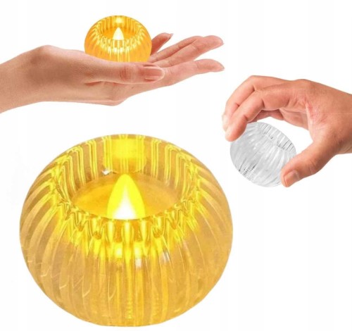 Świeczka LED wkład do zniczy mini świeczuszka na baterie mocno świeci fi.6