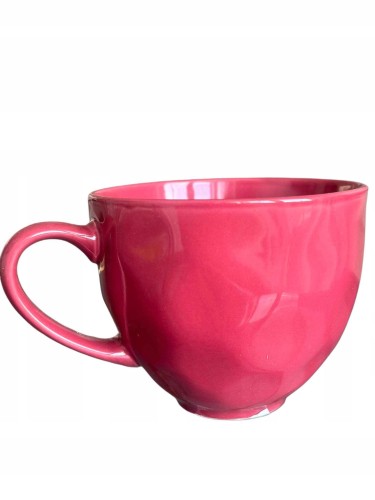 Kubek ceramiczny duży na nóżce na kawę herbatę 350 ml