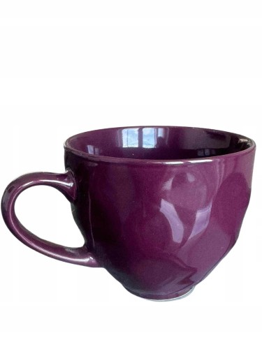 Kubek ceramiczny duży na nóżce na kawę herbatę 350 ml