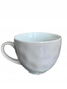 Kubek ceramiczny duży na nóżce na kawę herbatę 350 ml