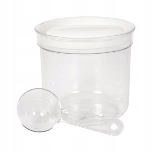 Pojemnik na artykuły sypkie mąke cukier ryż makaron 1l z miarką