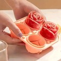 Forma do kostek lodu w kształcie róży piękne duże 4 szt fi. 5,5 cm