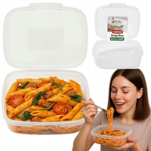 Pojemnik na lunch obiadowy zamykany na makaron do pracy 1,3l
