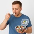 Pojemnik na lunch obiadowy zamykany na sałatkę do pracy 0,9l