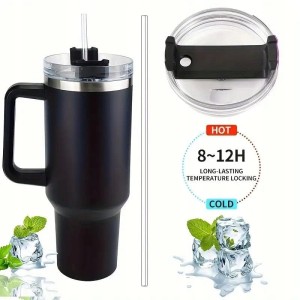 Kubek termiczny na kawę herbatę ze słomką MODNY termos 1200 ml