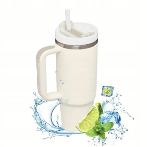 Kubek termiczny na kawę herbatę ze słomką MODNY termos 1200 ml
