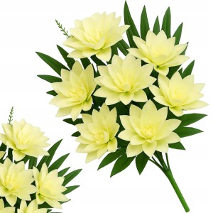 Sztuczne kwiaty bukiet dalii DALIE 52 cm 7 główek dekoracja wazon MRE1003