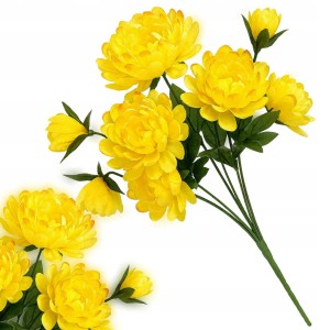 Bukiet chryzantem sztucznych 50 cm dekoracja do wazonu i aranżacji MRE1004