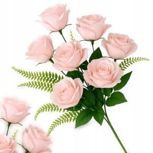 Sztuczne róże bukiet 50 cm dekoracyjne do wazonu na cmentarz MRE1120