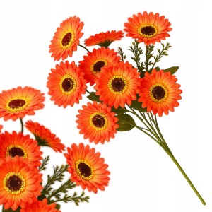 Bukiet sztucznych kwiatów GERBERY do wazonu do domu dekoracyjne 43 cm