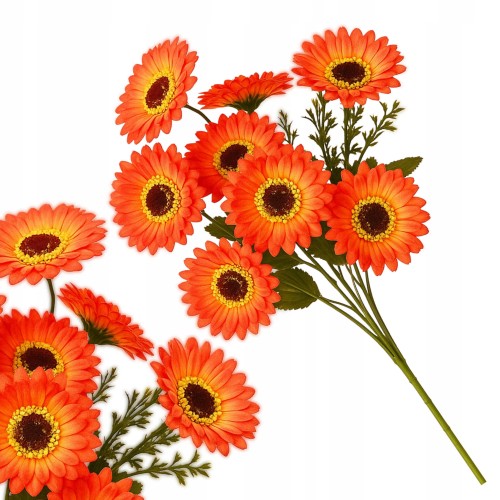 Bukiet sztucznych kwiatów GERBERY do wazonu do domu dekoracyjne 43 cm