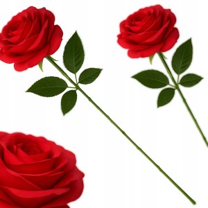 Gałązka róży sztuczna róża 50 cm elegancka dekoracja do wazonu do domu