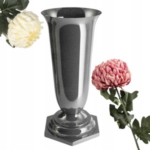 Wazon plastikowy na cmentarz flakon na grób duży 37 cm