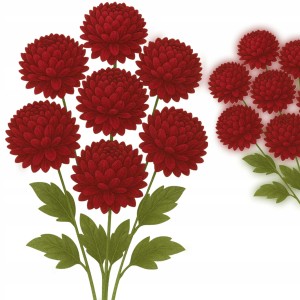 Sztuczne chryzantemy bukiet dekoracyjny do wazonu i kompozycji XXL 75 cm