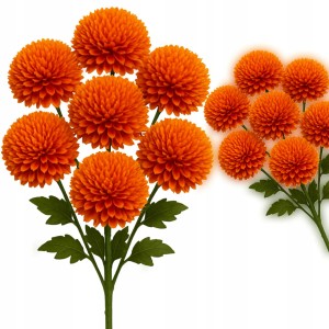 Sztuczne chryzantemy bukiet dekoracyjny do wazonu i kompozycji XXL 75 cm