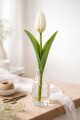 Sztuczny TULIPAN kwiat pojedynczy silikonowy JAK ŻYWY dekoracyjny 31 cm