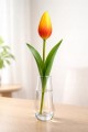Sztuczny TULIPAN kwiat pojedynczy silikonowy JAK ŻYWY dekoracyjny 31 cm