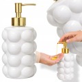 Dozownik na mydło w płynie BIAŁY elegancki pojemnik z pompką BUBBLE