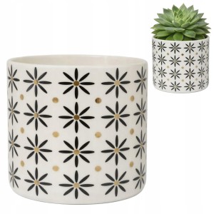 Doniczka ceramiczna na kwiata elegancka osłonka