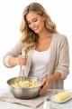 Tłuczek do ziemniaków do puree stalowy solidny ubijak kuchenny