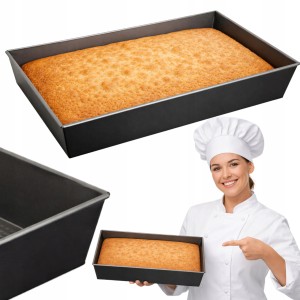 Blacha do pieczenia forma do ciasta prostokątna blacha NON-STICK 36x24x6 cm