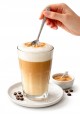 Łyżeczki do latte drinków koktajli srebrne długie eleganckie komplet 6 szt