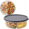 Pojemnik na lunch żywność okrągły z przegródkami do mikrofali LUNCHBOX