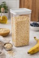 Pojemnik kuchenny na produkty sypkie na mąkę ryż płatki z uszczelką 1,4l