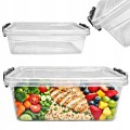 Pojemnik na żywność hermetyczny lunchbox z pokrywą klipsy BPA FREE 3,5l