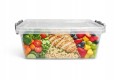 Pojemnik na żywność hermetyczny lunchbox z pokrywą klipsy BPA FREE 3,5l