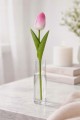 Sztuczny TULIPAN kwiat pojedynczy silikonowy JAK ŻYWY dekoracyjny 33 cm