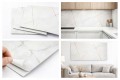 Panel ścienny samoprzylepny marmur szaro/złoty naklejka dekoracyjna 30x60cm
