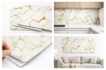Panel ścienny samoprzylepny marmur ciemny naklejka dekoracyjna 30x60 cm