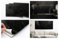 Panel ścienny samoprzylepny marmur ciemny naklejka dekoracyjna 30x60 cm