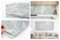Panel ścienny samoprzylepny marmur jasny naklejka dekoracyjna 30x60 cm